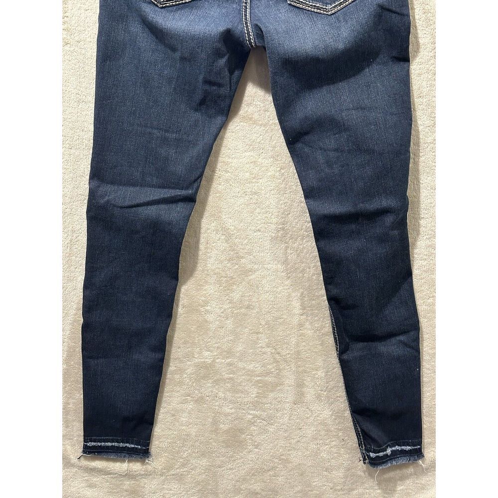 Silver Jeans Womens 27 Blue Suki Skinny Mid Rise Dark Wash Stretch Denim - Picture 9 of 15